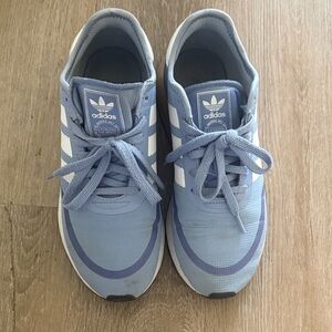 Adidas Powder Blue Low-Top Trainer Sneakers